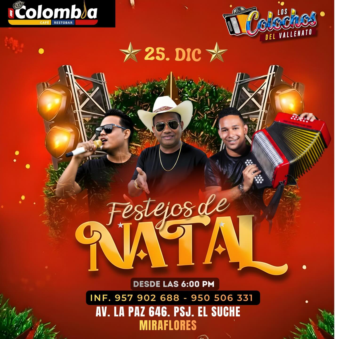 Colombia CAFÉ Restobar Facebook ad: NOCHES DE VALLENATO EN 𝗖𝗢𝗟𝗢𝗠𝗕𝗜𝗔 𝗖𝗔𝗙𝗘…