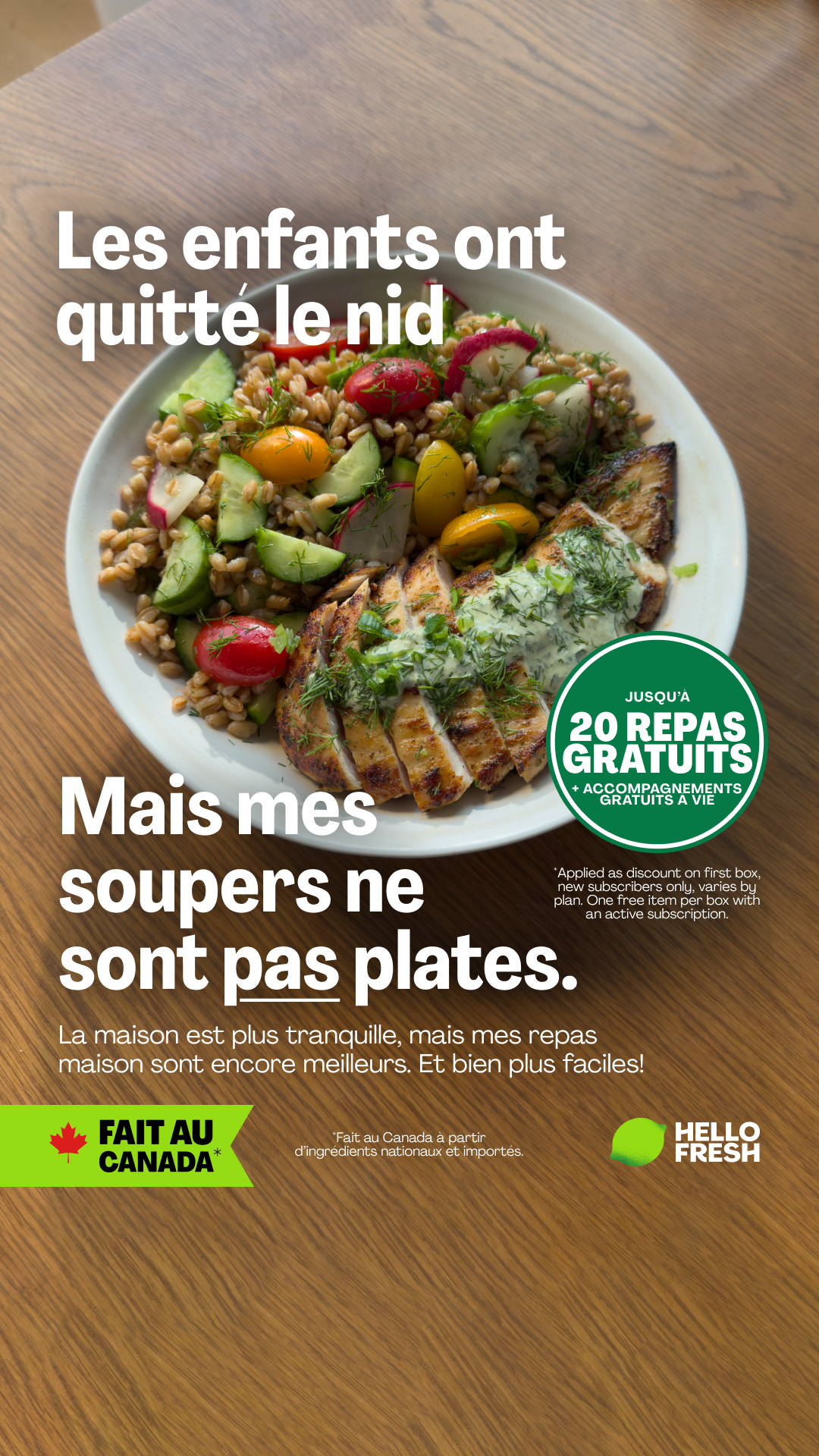 HelloFresh Facebook ad