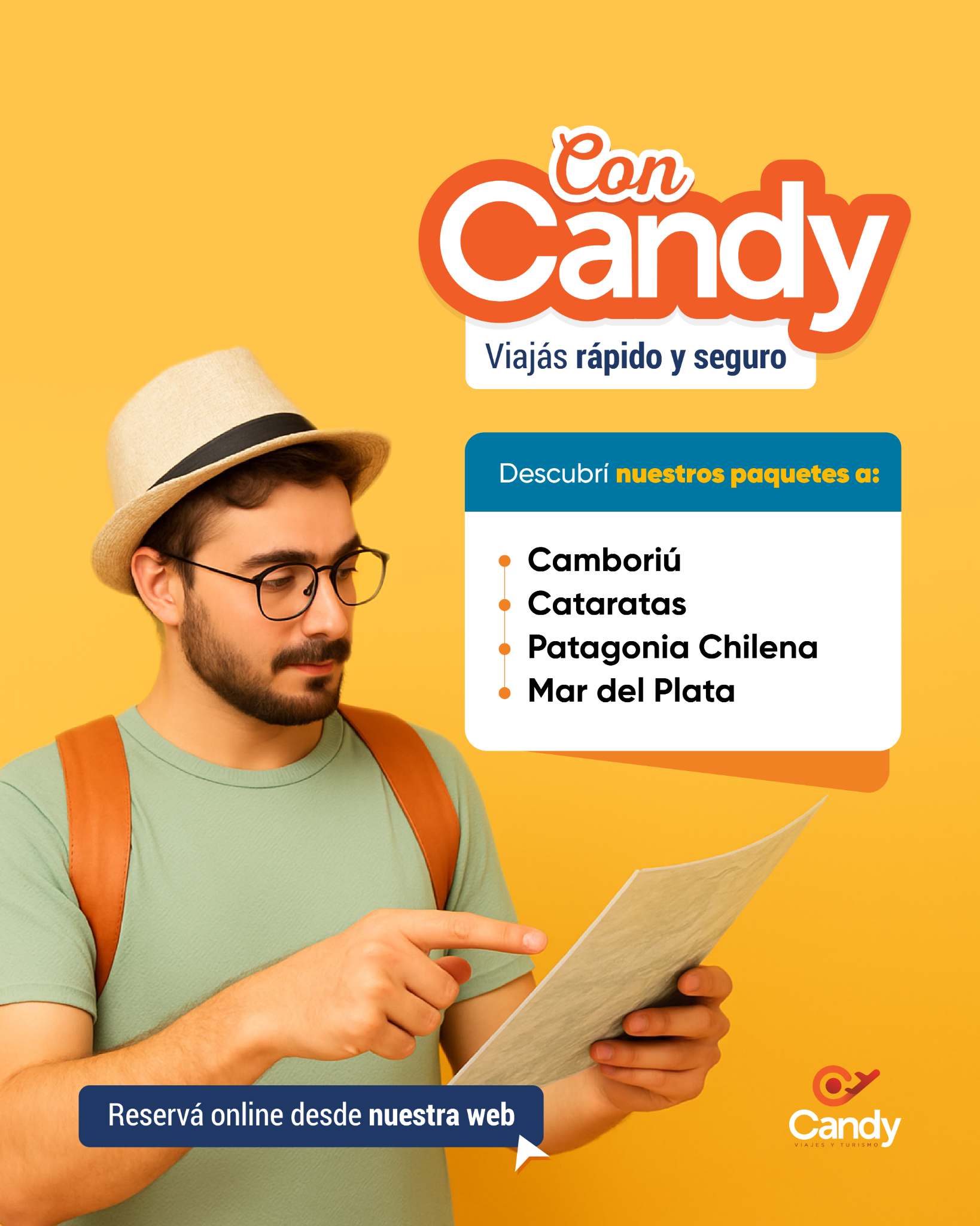 Candy Viajes (Oficial) Facebook ad from Nov 28, 2025