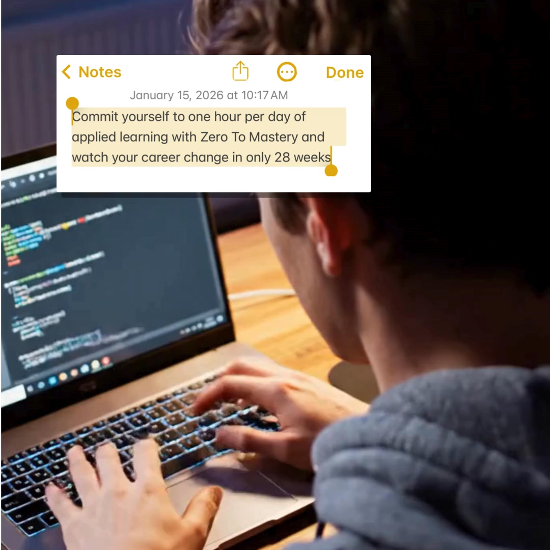 Zero To Mastery Facebook ad: Struggling with learning to code?