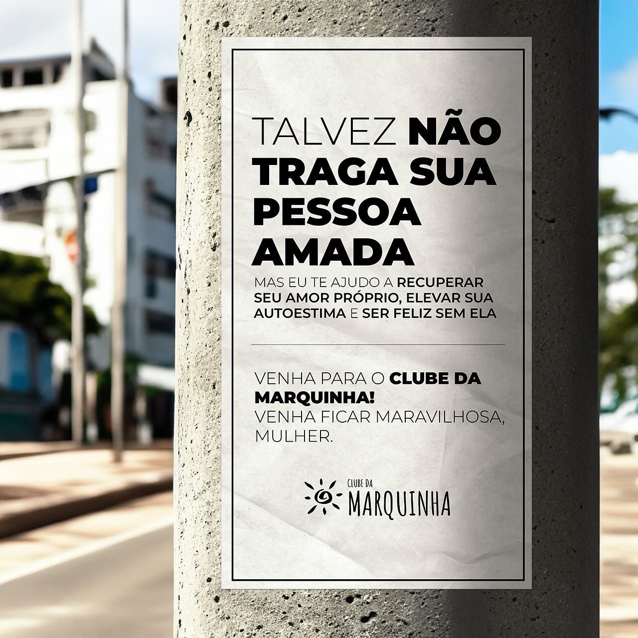 clubedamarquinha Facebook ad: Talvez não traga sua pessoa amada