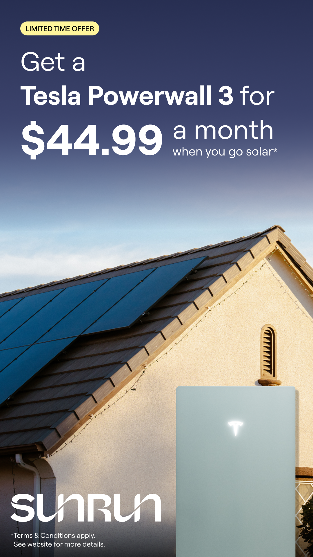 Sunrun Facebook ad