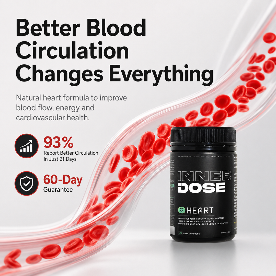Inner Dose Facebook ad: Improve BP & Cholesterol Naturally