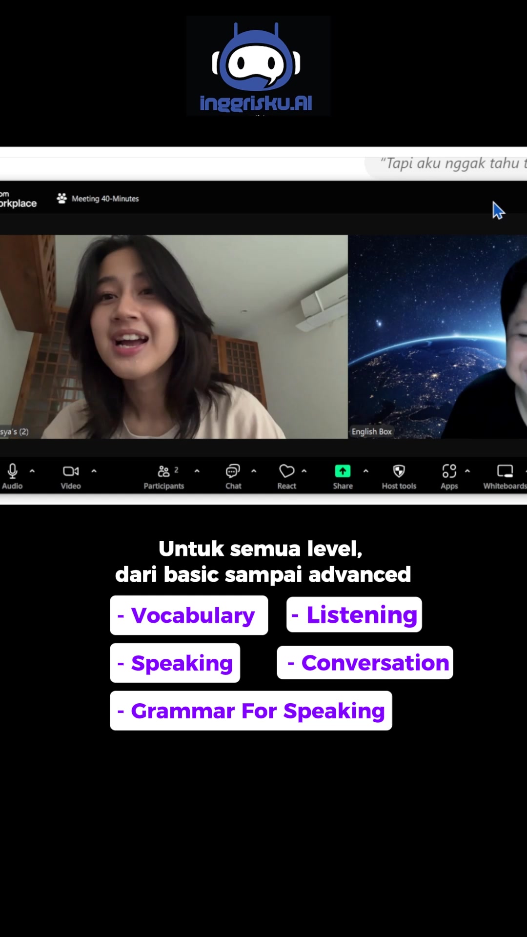 A. K. Hidayatullah Facebook ad: Jago Speaking with AI tutor, Lifetime Access