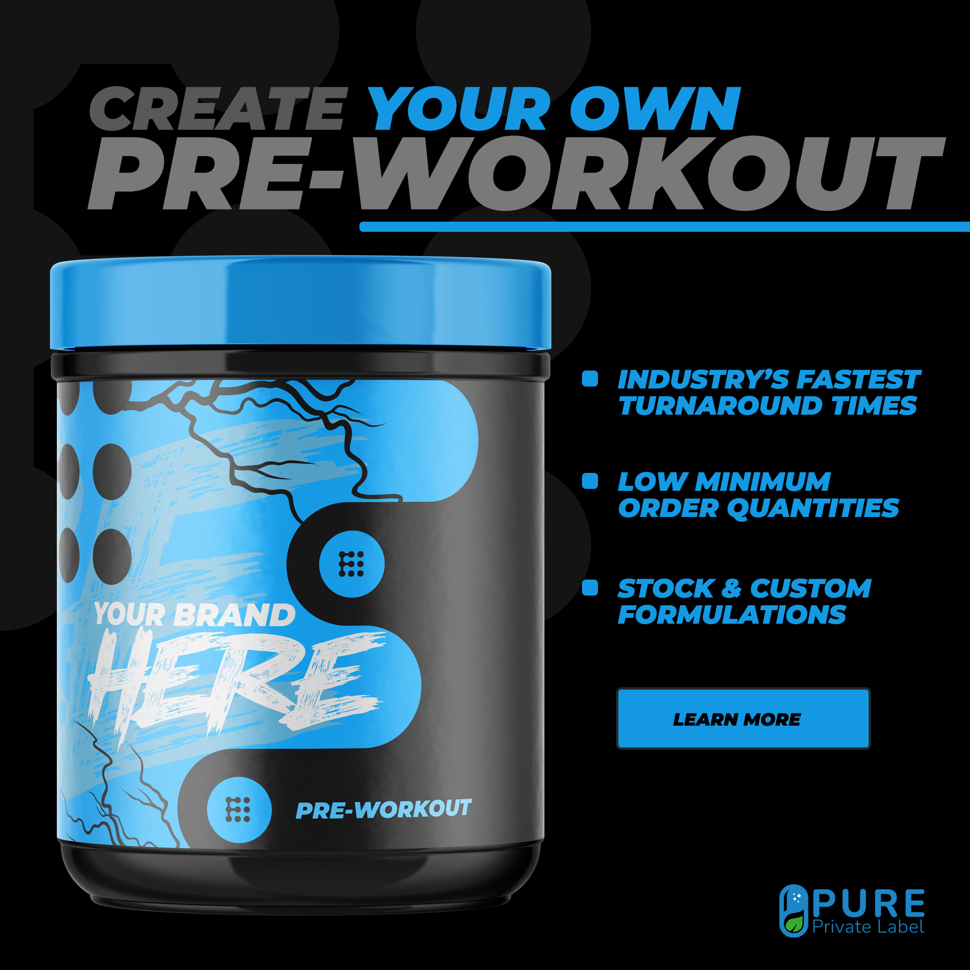 PURE Private Label Facebook ad
