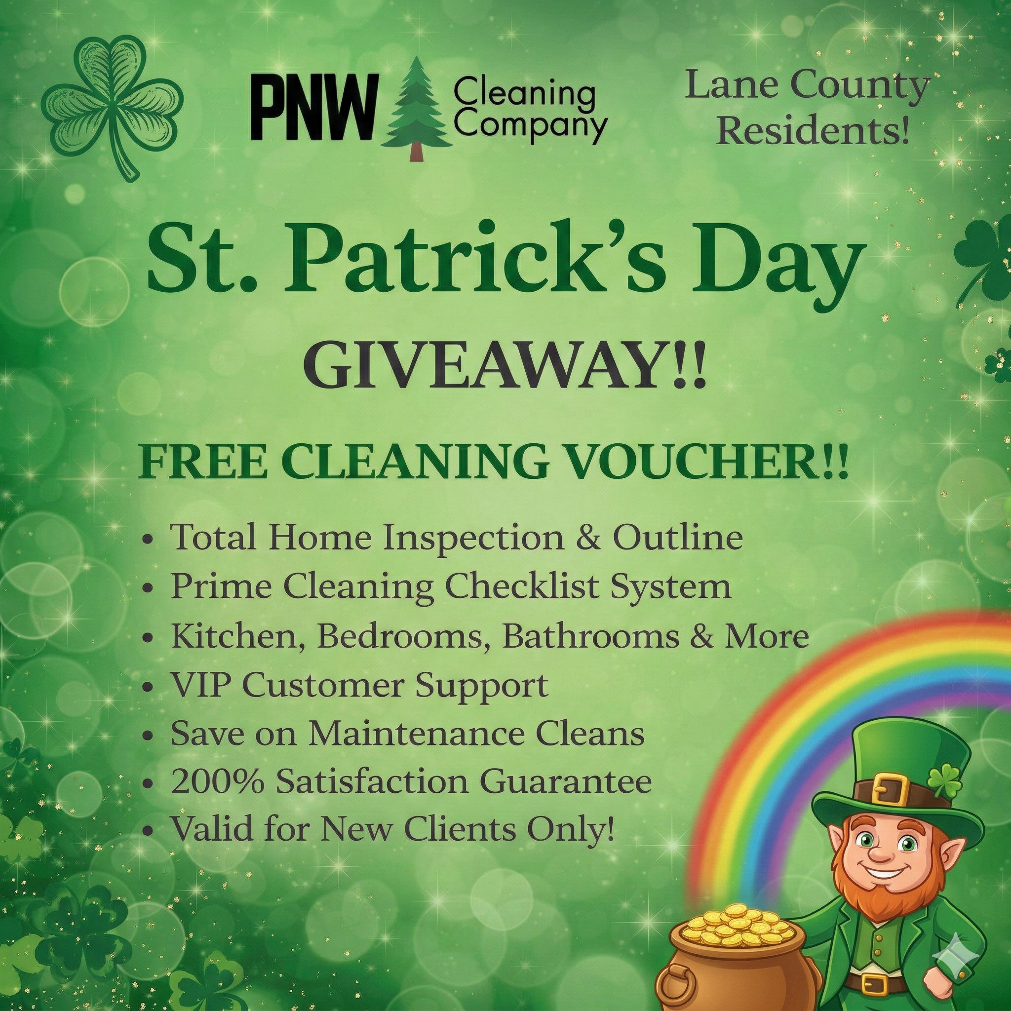 PNW Cleaning Co. Facebook ad