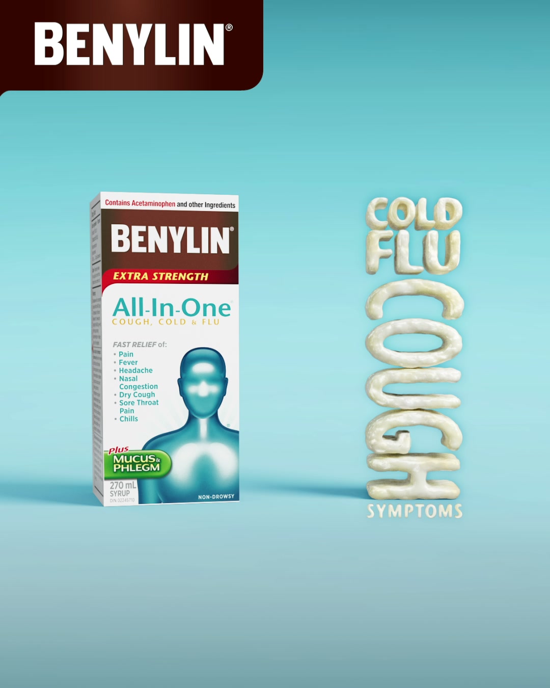 Benylin Canada Facebook ad: Let Beny Handle it