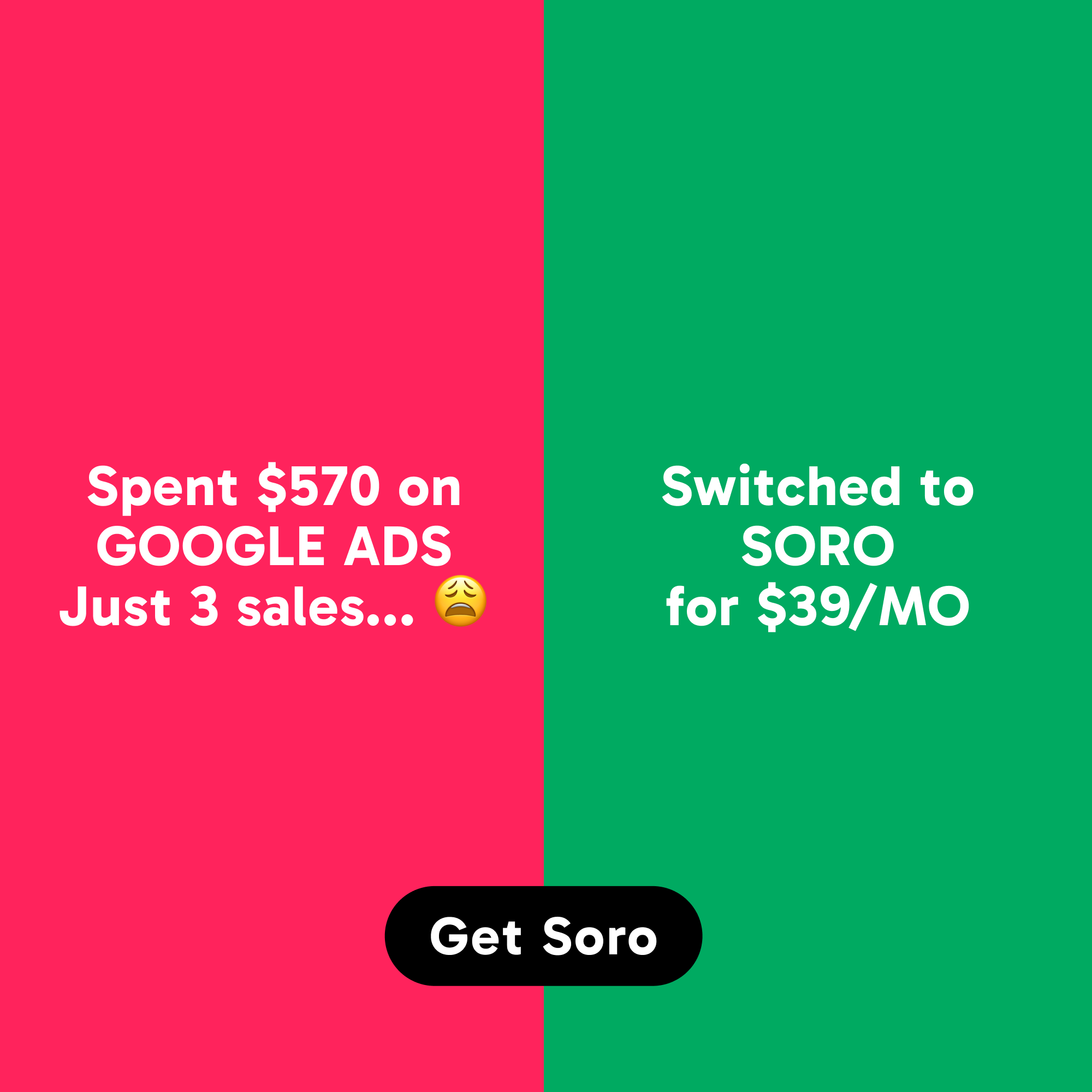 Soro SEO Facebook ad