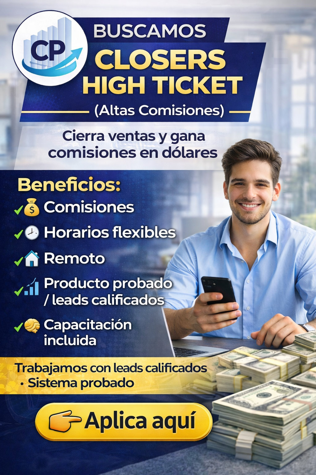 CAPITAL PERFORMANCE Facebook ad: Chatea con nosotros