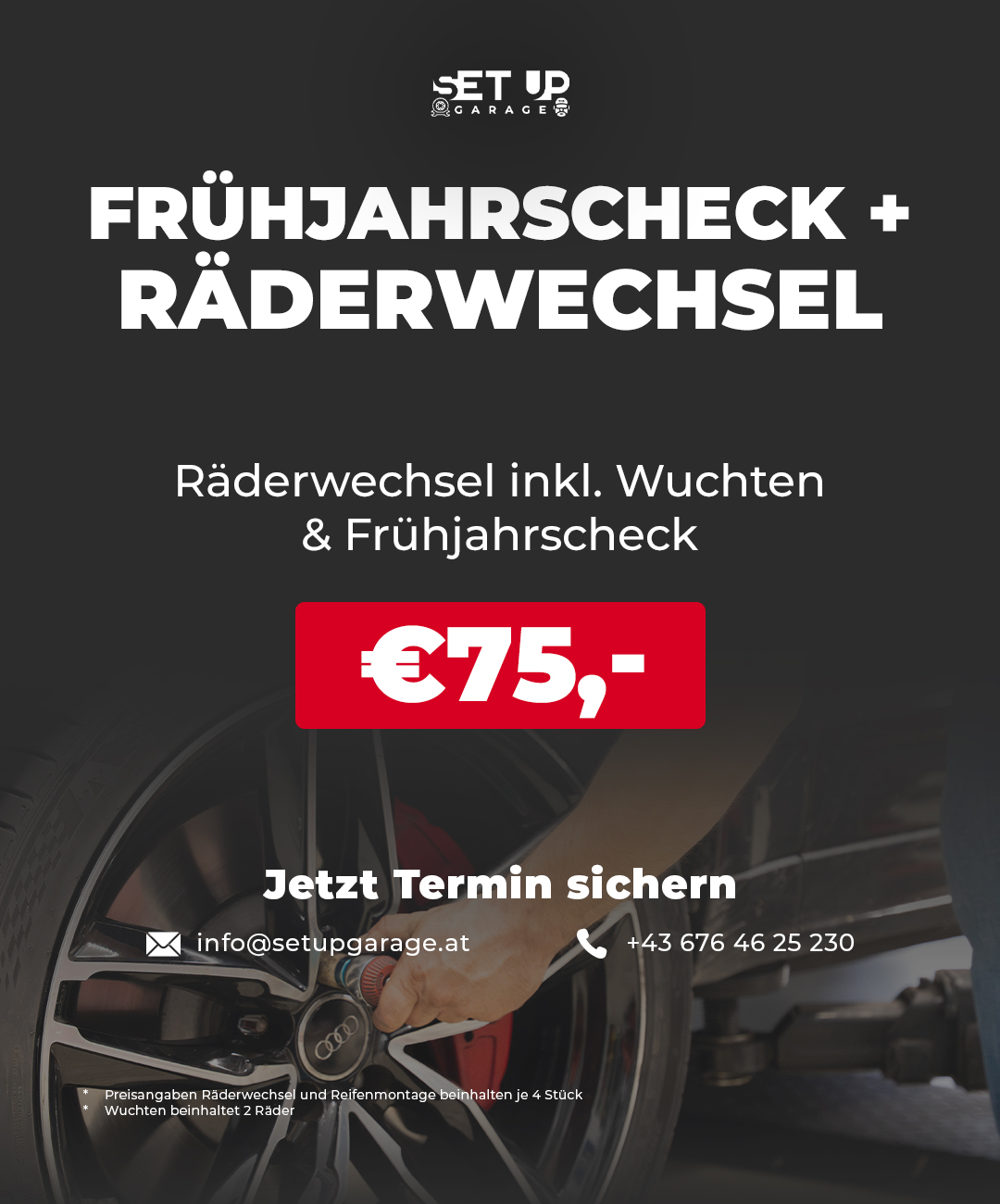 Setup Garage Facebook ad from Mar 24, 2026
