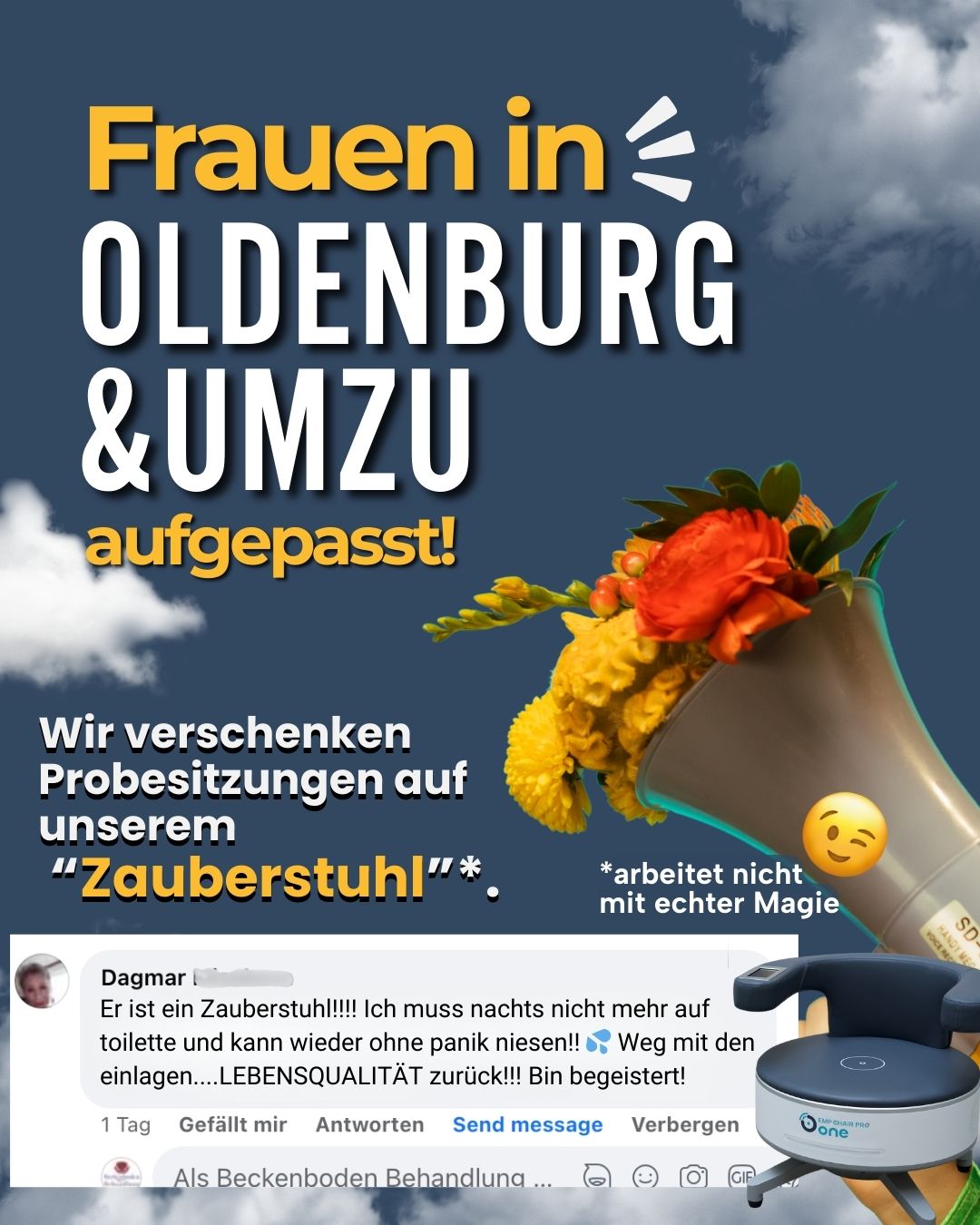 Beckenboden Behandlung Facebook ad