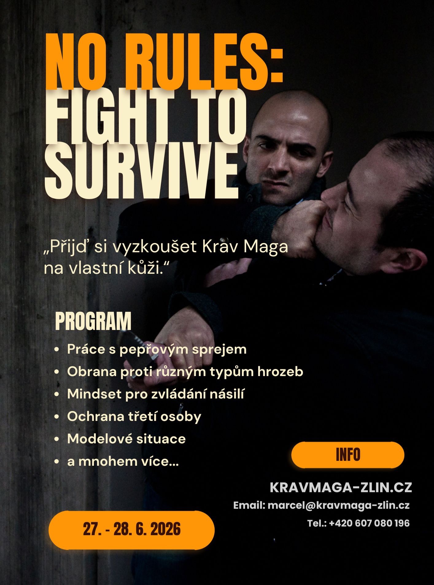 Krav Maga Zlín Facebook ad: NO RULES: Fight to Survive - Krav Maga Zlín