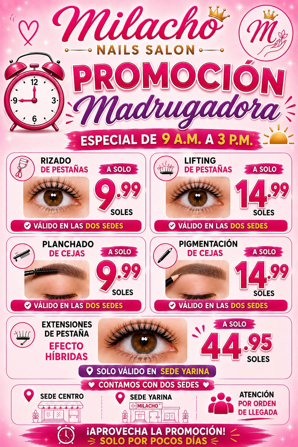 Milacho SALON NAIL Facebook ad: PUCALLPA RIZADO DE PESTAÑAS