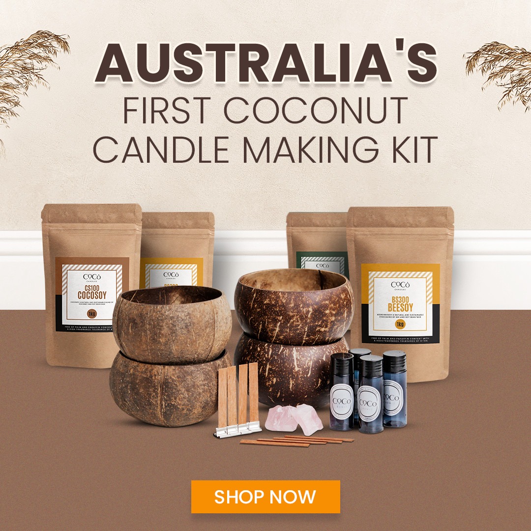 CocoBowlz Facebook ad: People are going COCONUTZ over our candle making kits