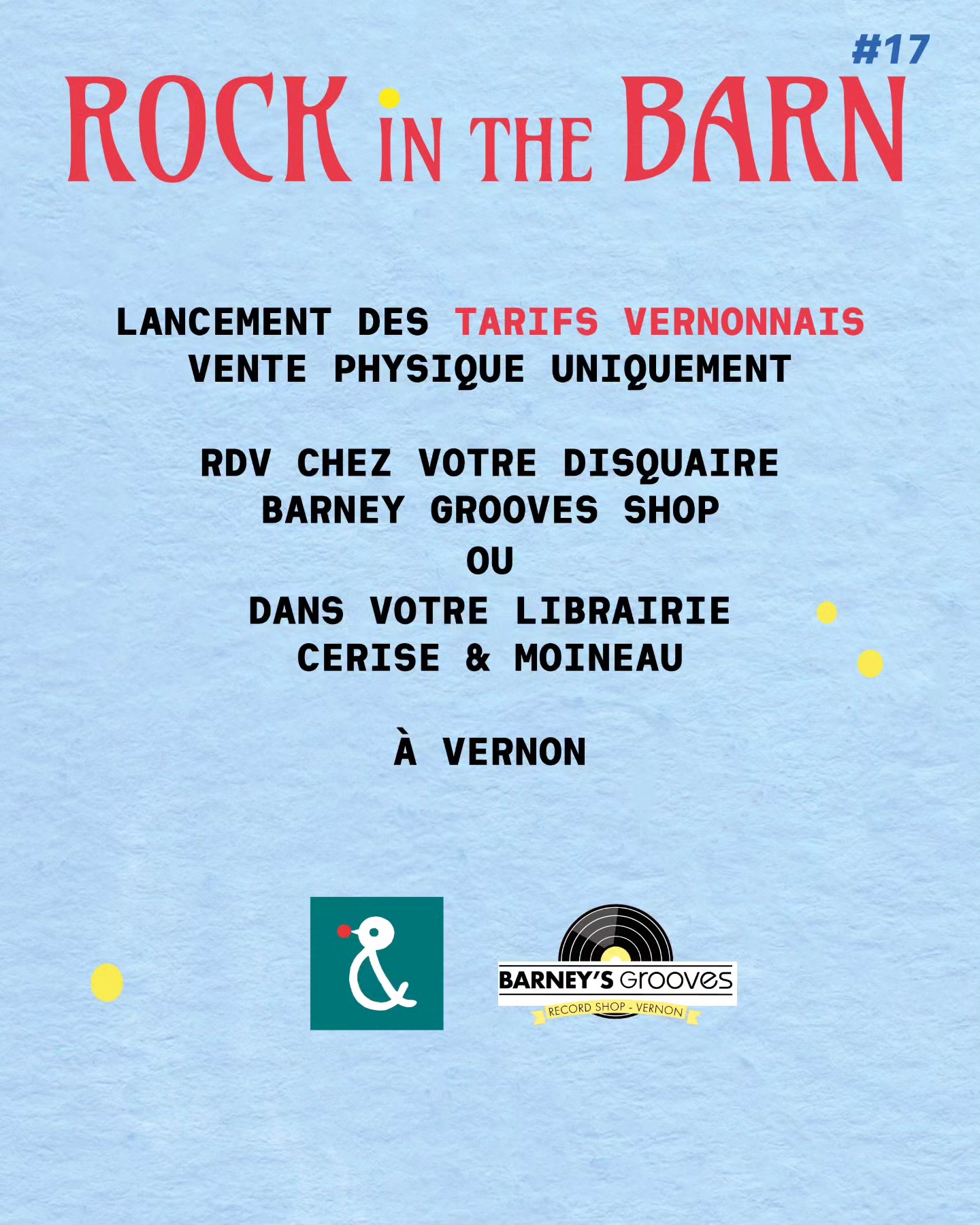 Rock in the Barn Facebook ad: TARIFS VERNONNAIS.ES