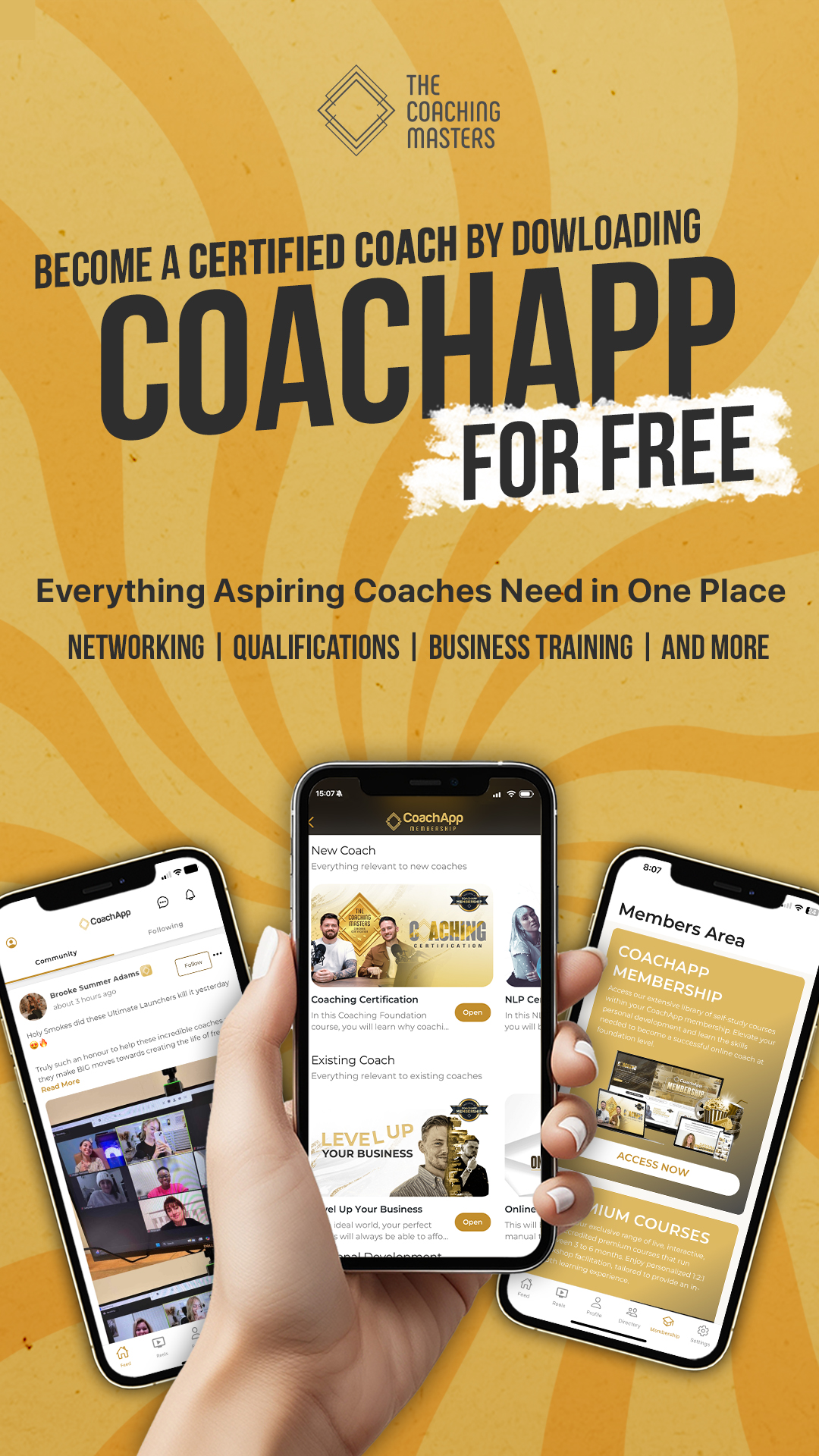 The Coaching Masters Community  Facebook ad
