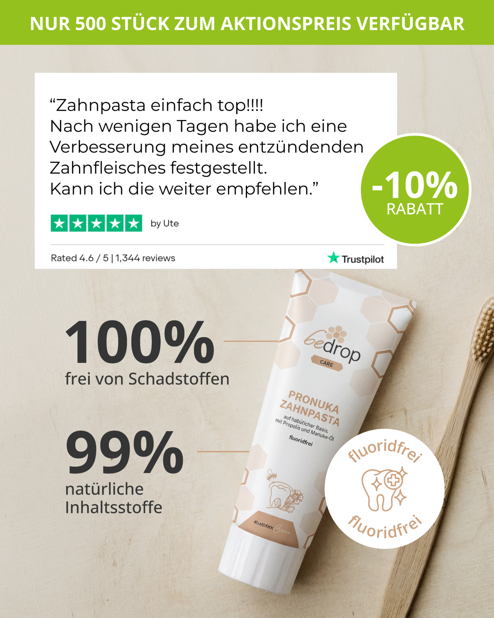 Bedrop #natürlichbiene Facebook ad