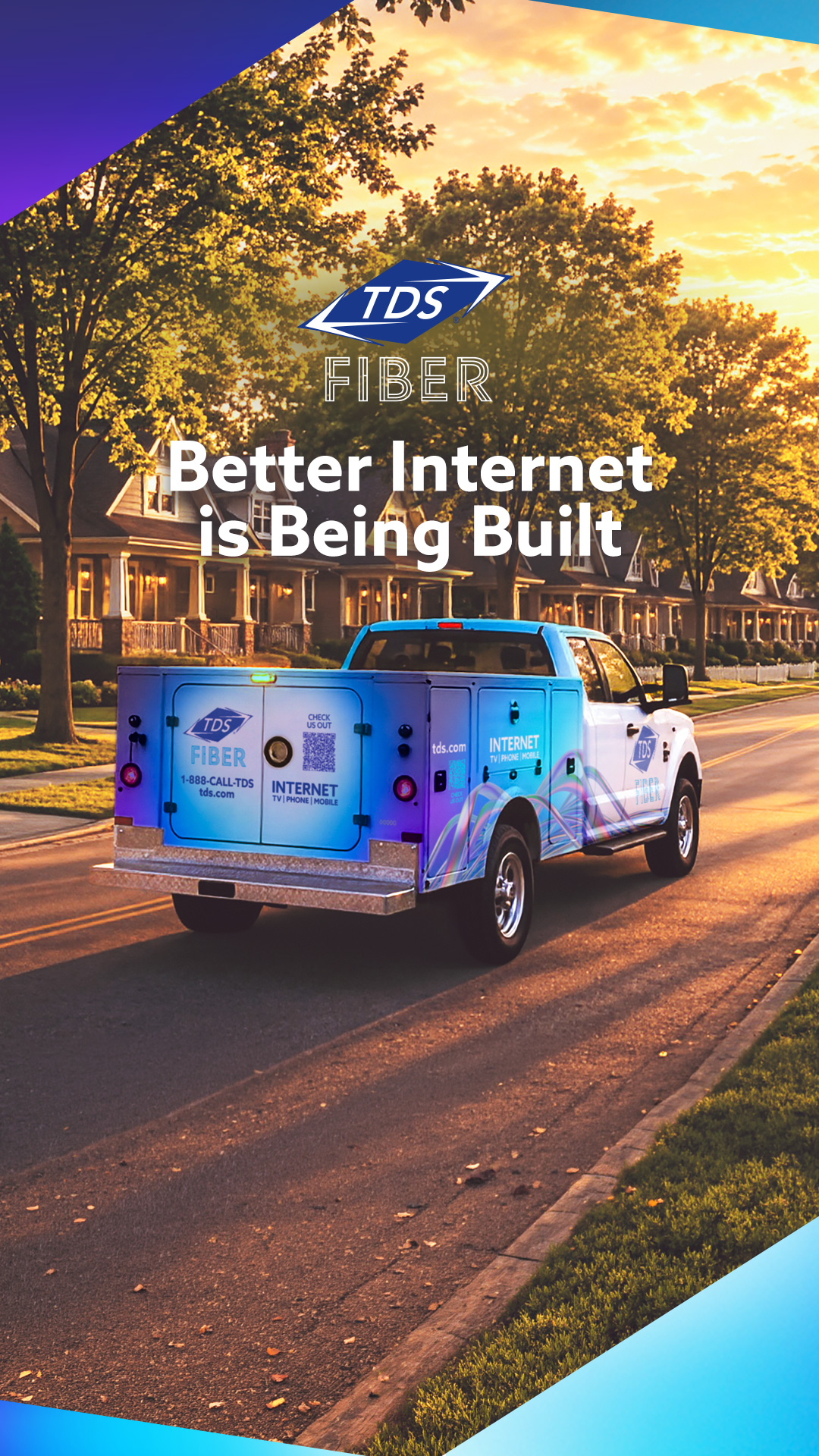 TDS Fiber Facebook ad from Jul 22, 2026