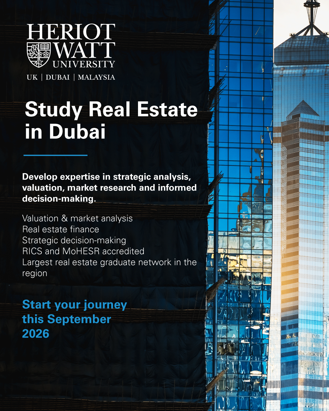 Heriot-Watt University Dubai Campus Facebook ad