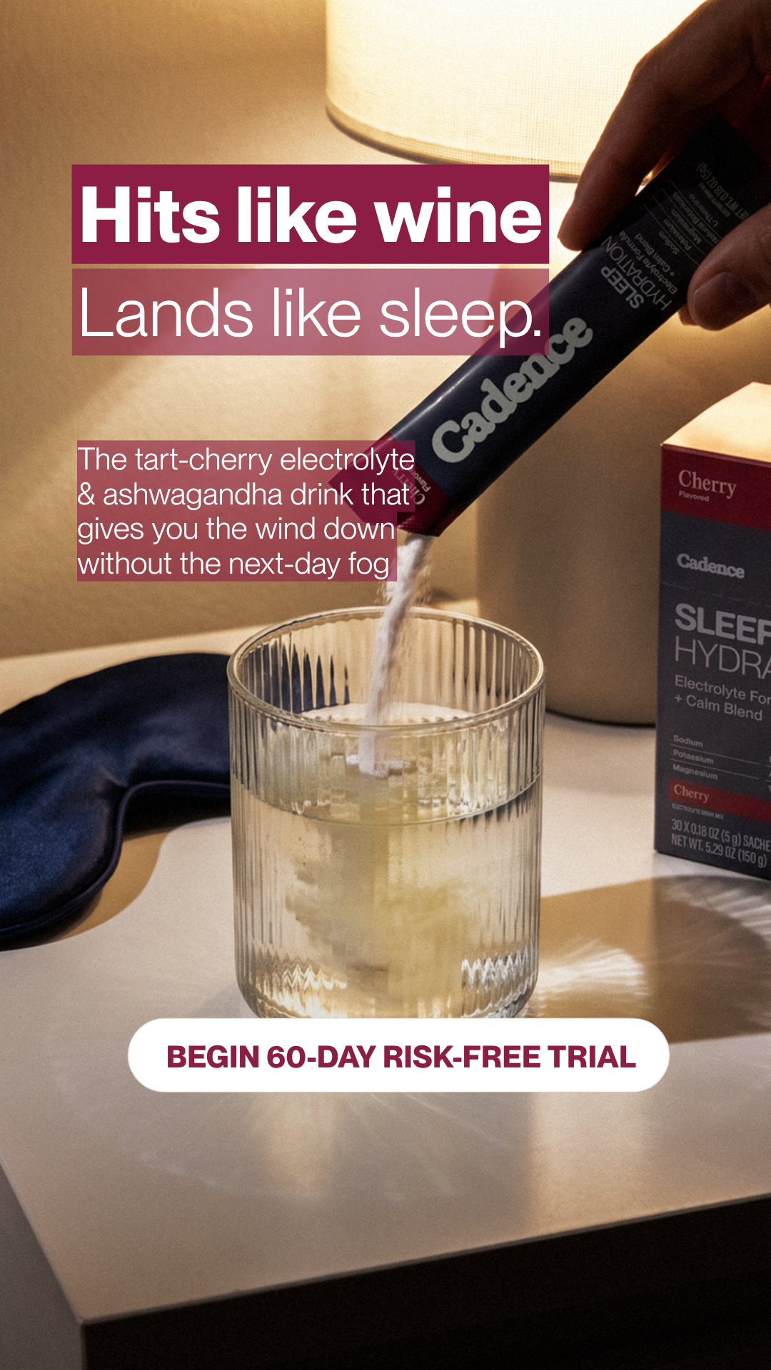 Body Science Facebook ad: Sleeping again and still exhausted?