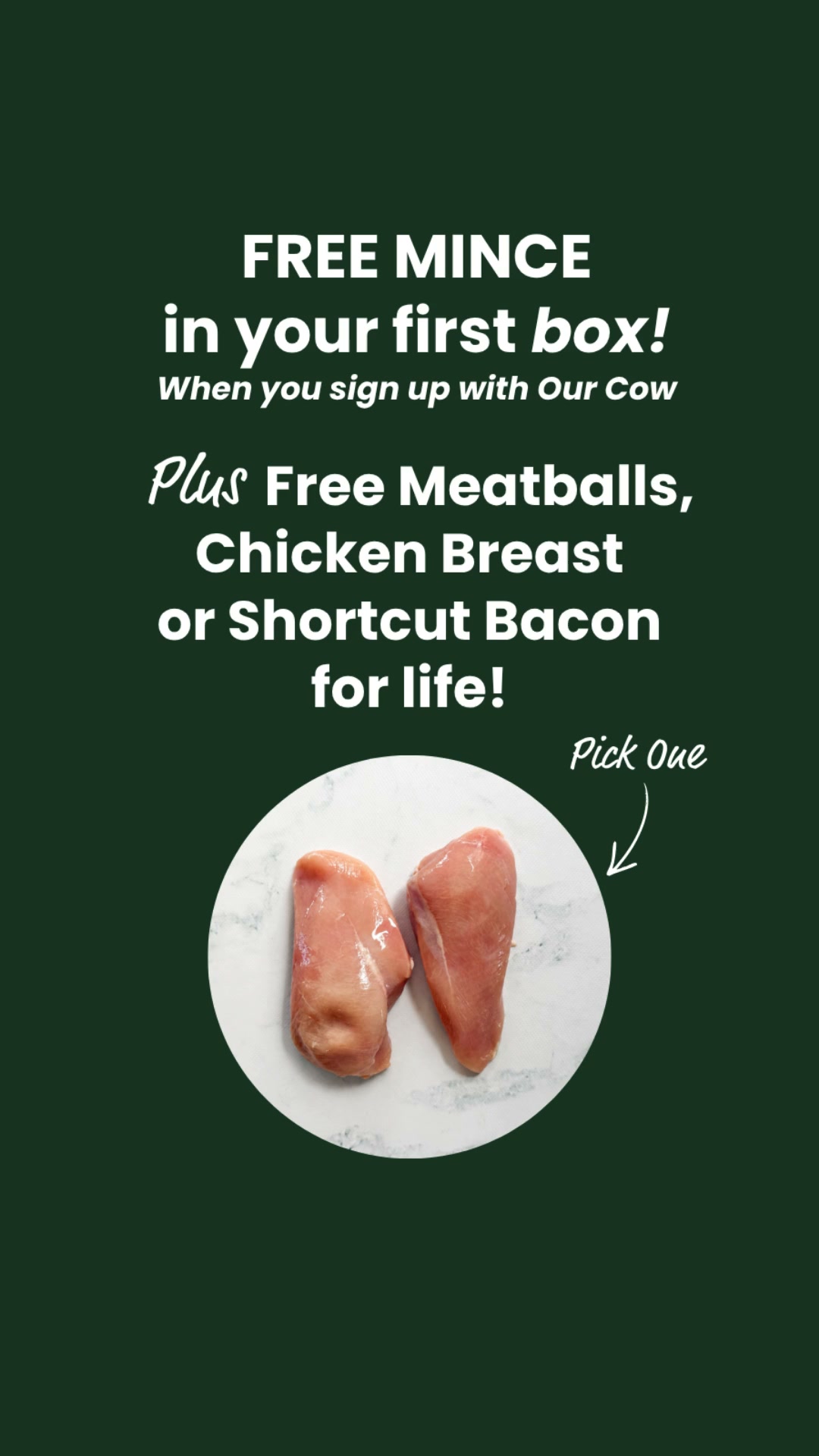 Our Cow Facebook ad: We've gone protein crazy