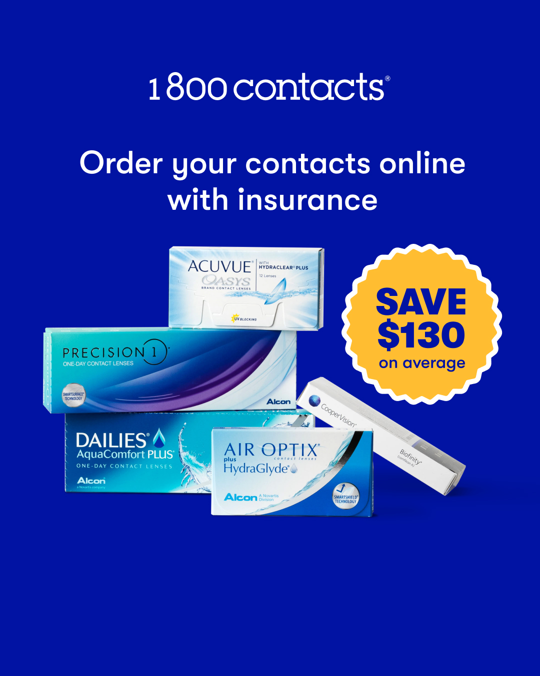 1-800 Contacts Facebook ad