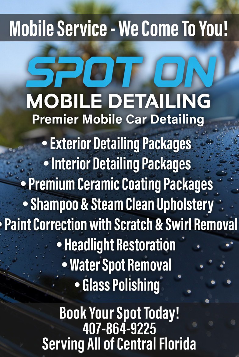 Spot On Mobile Detailing Facebook ad: Mobile Detailing