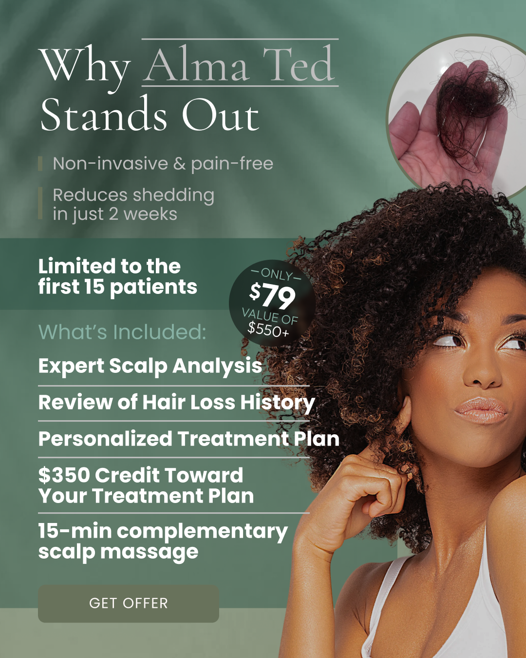 The Renewal Room Facebook ad: The NEW way of reversing hair loss…