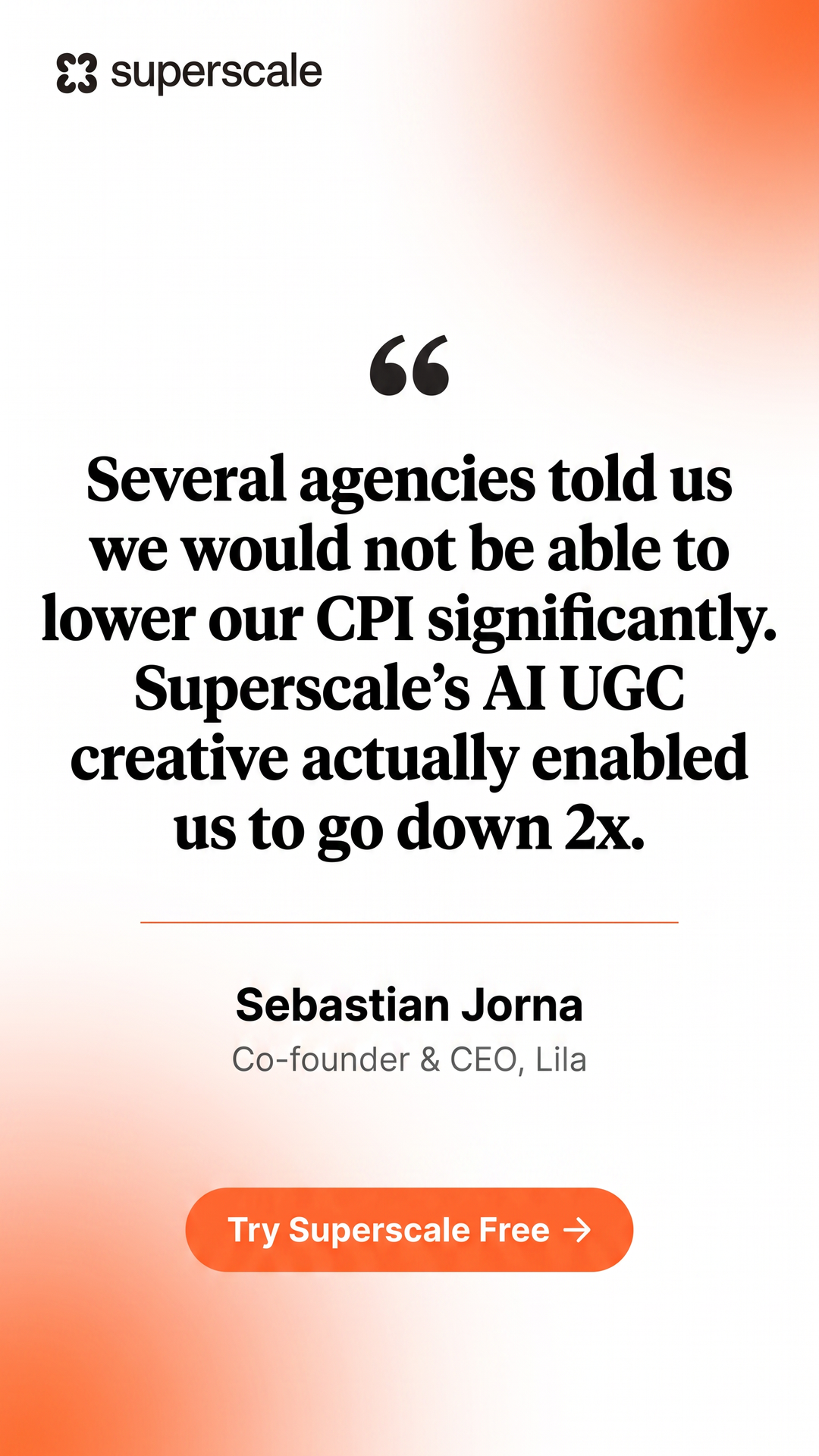 Superscale AI Facebook ad