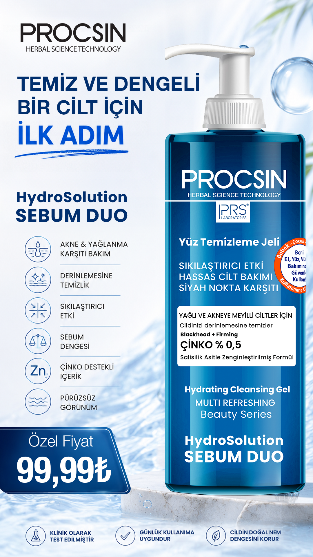 Procsin Facebook ad: Efsane Boom Butter Serisi, Yüz Temizleme Jelleri, İhtiyaca…