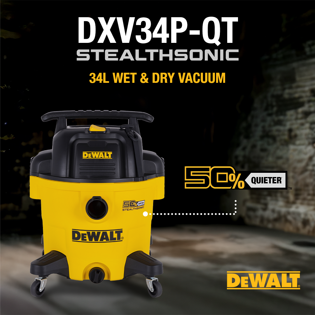 DEWALT Facebook ad: Powerful clean. Less noise.