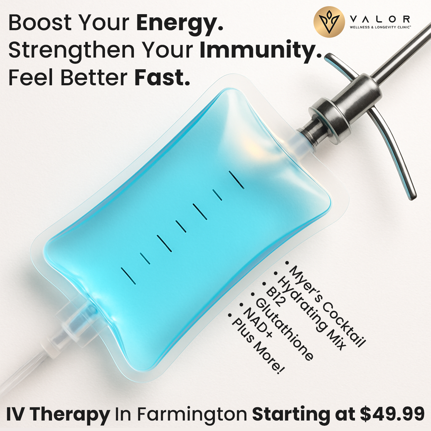 Valor Wellness Clinics Facebook ad: Feel Revitalized!