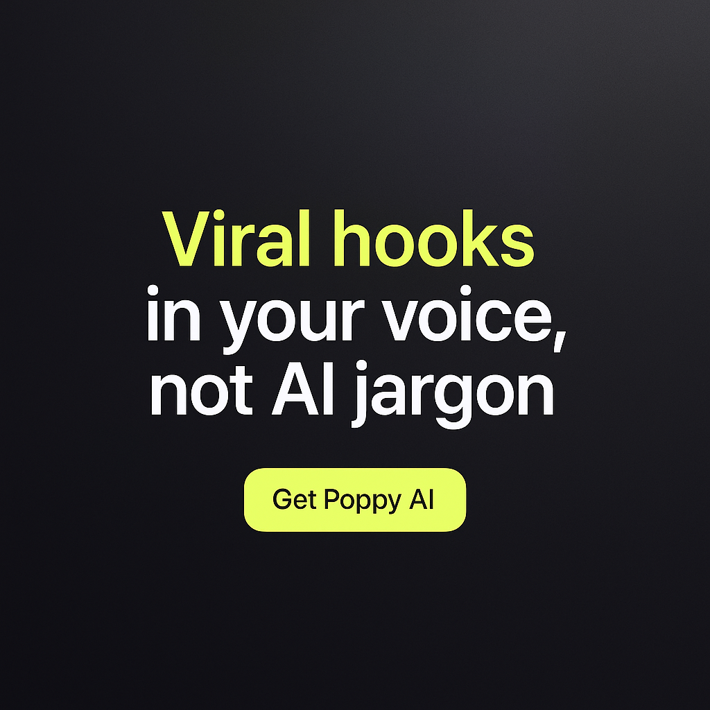 Poppy AI Facebook ad