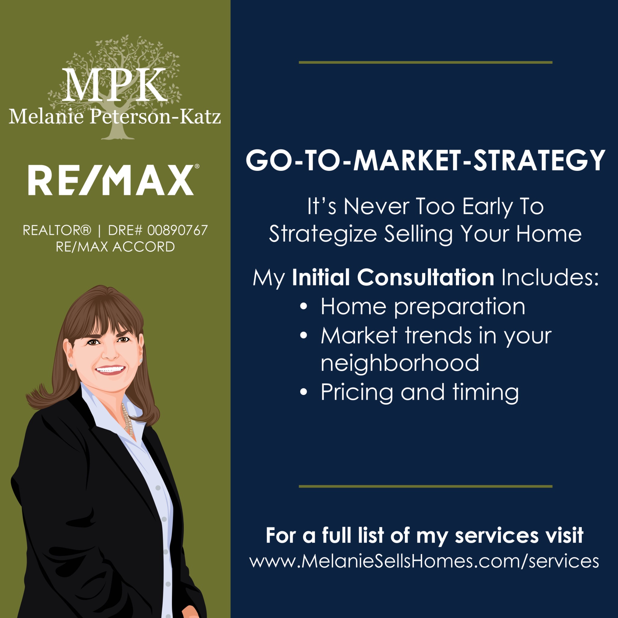 Melanie Peterson-Katz, Realtor Facebook ad: Message or Call (925) 765-4444