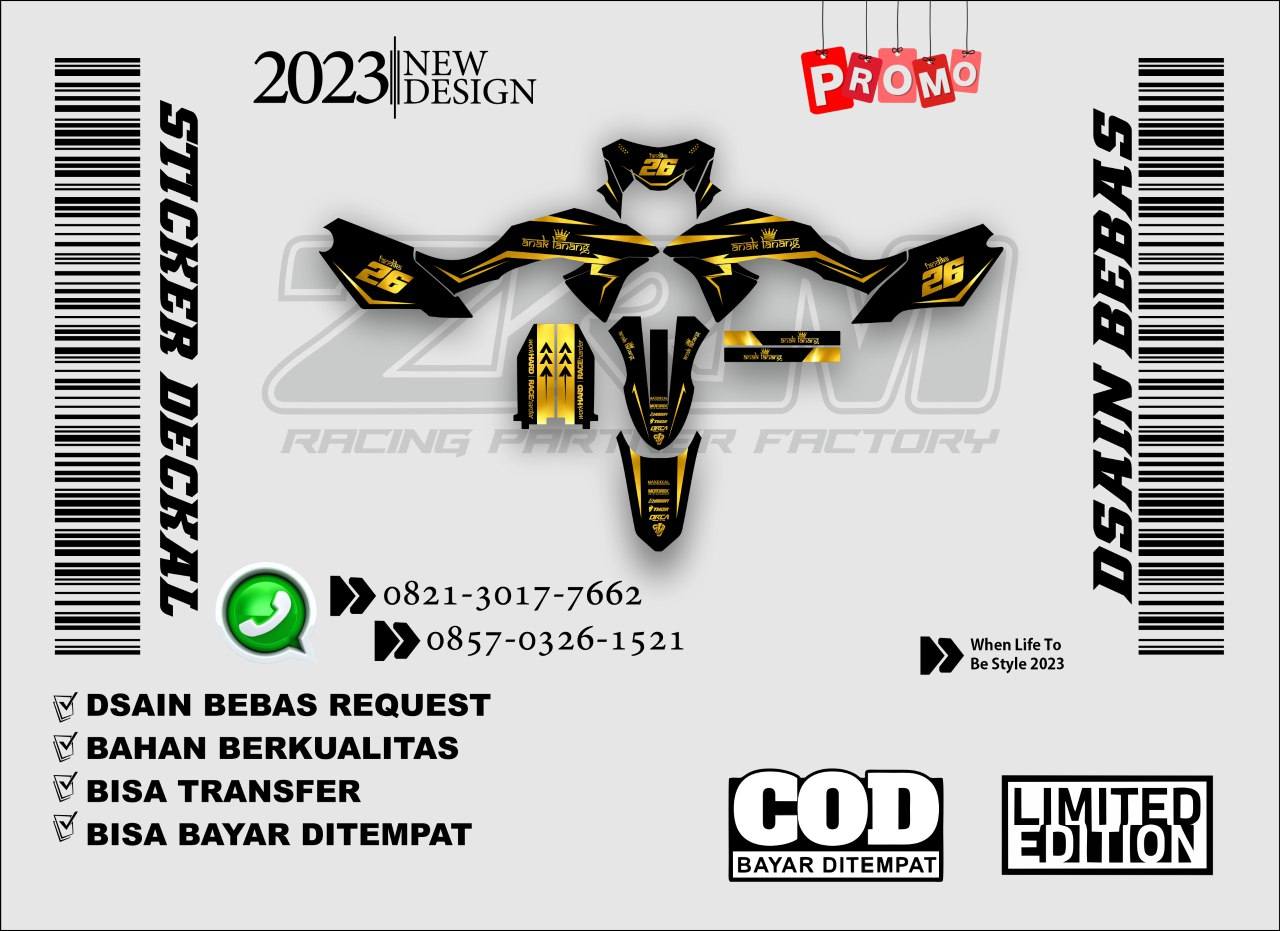 Queenska Racing Factory Facebook ad: DECAL STIKER FULL BODY BEBAS CUSTOM DESIGN