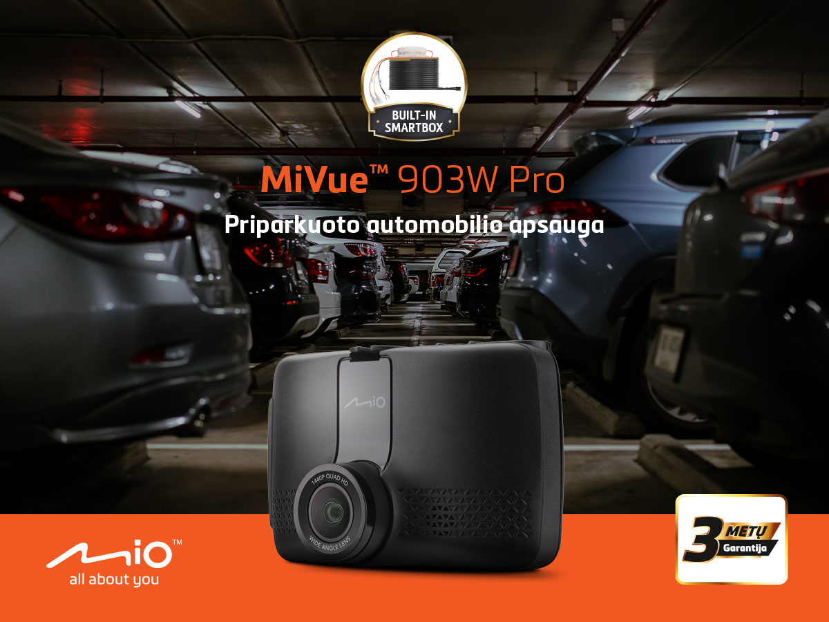 Mio Lietuva Facebook ad: Registratorius Mio MiVue 903W Pro