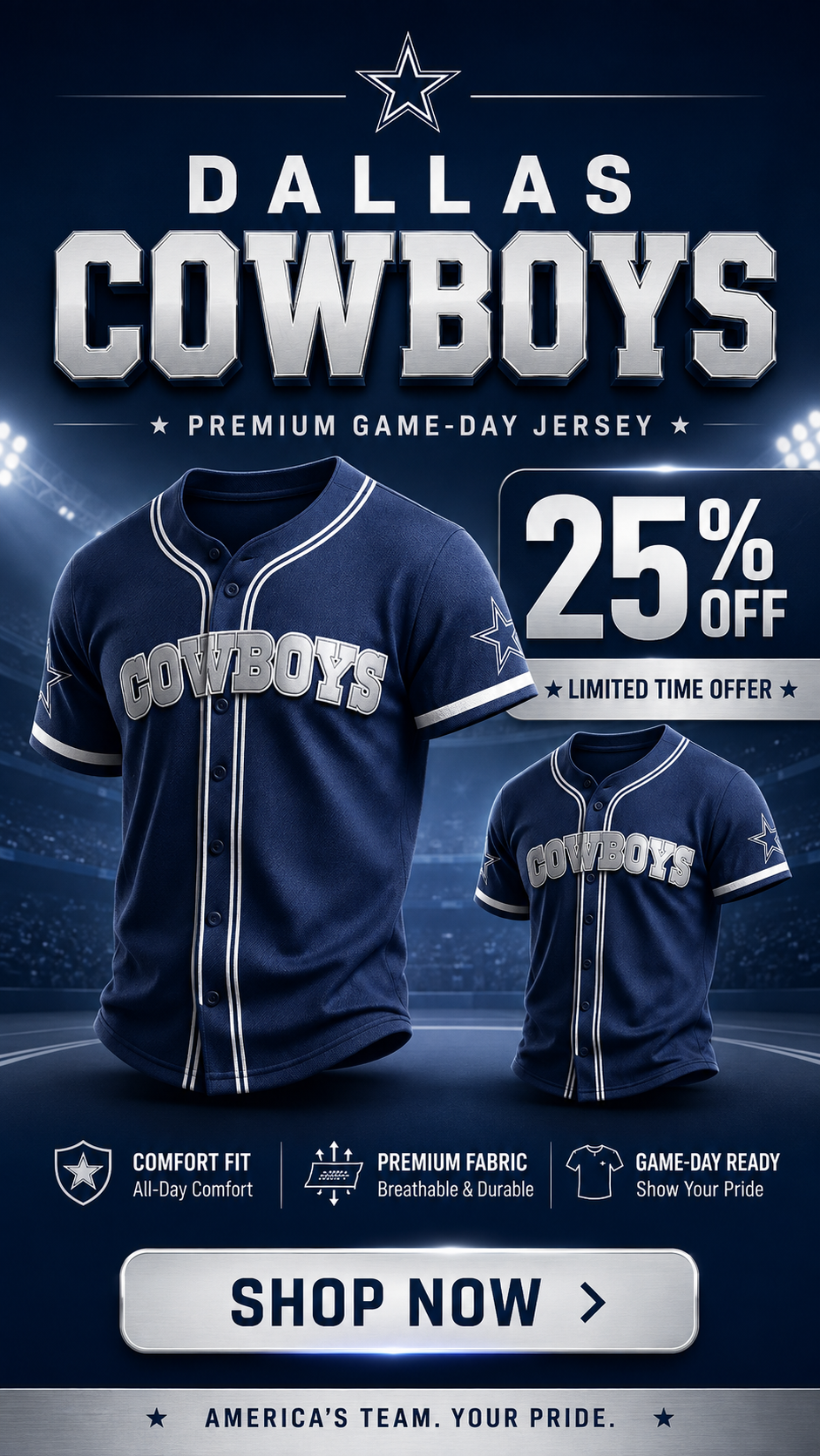 Mrharvie-US Facebook ad: Game Day Style Starts Here!