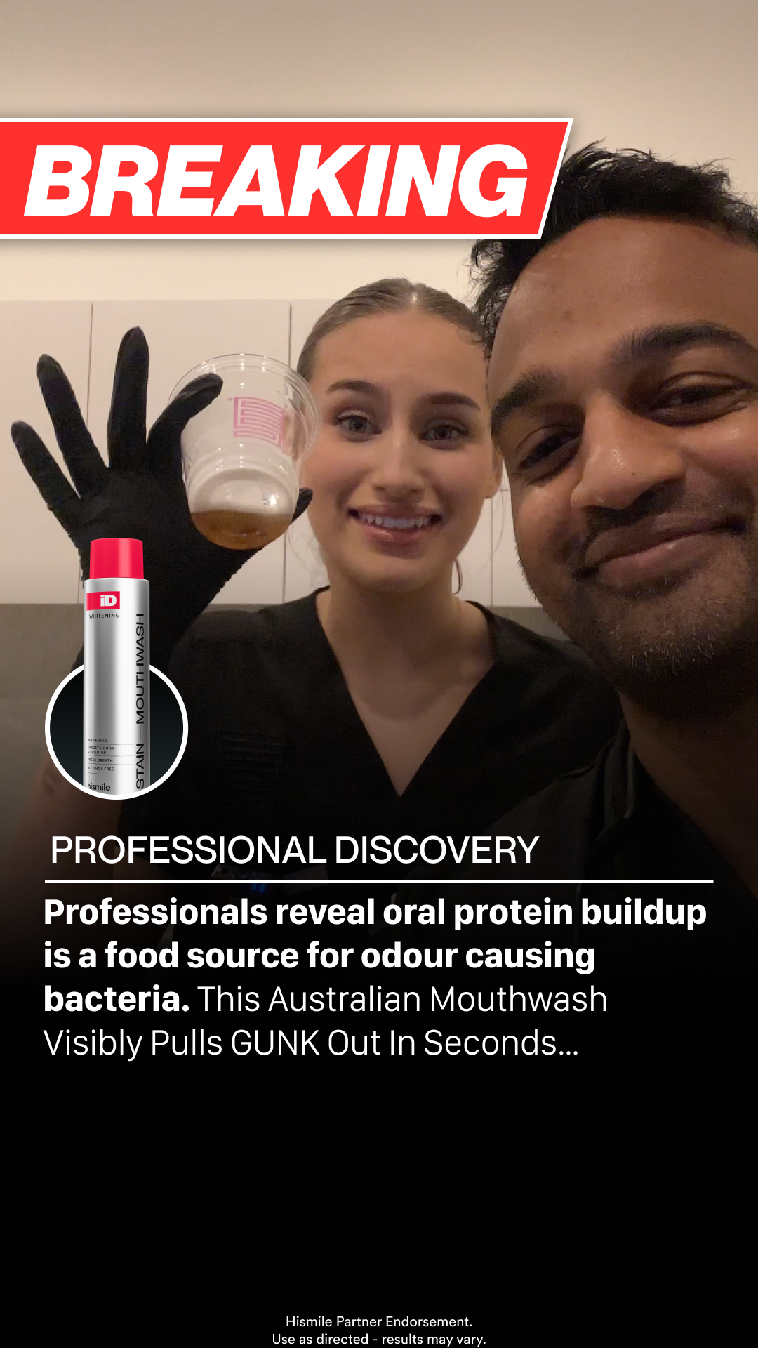 Hismile Facebook ad