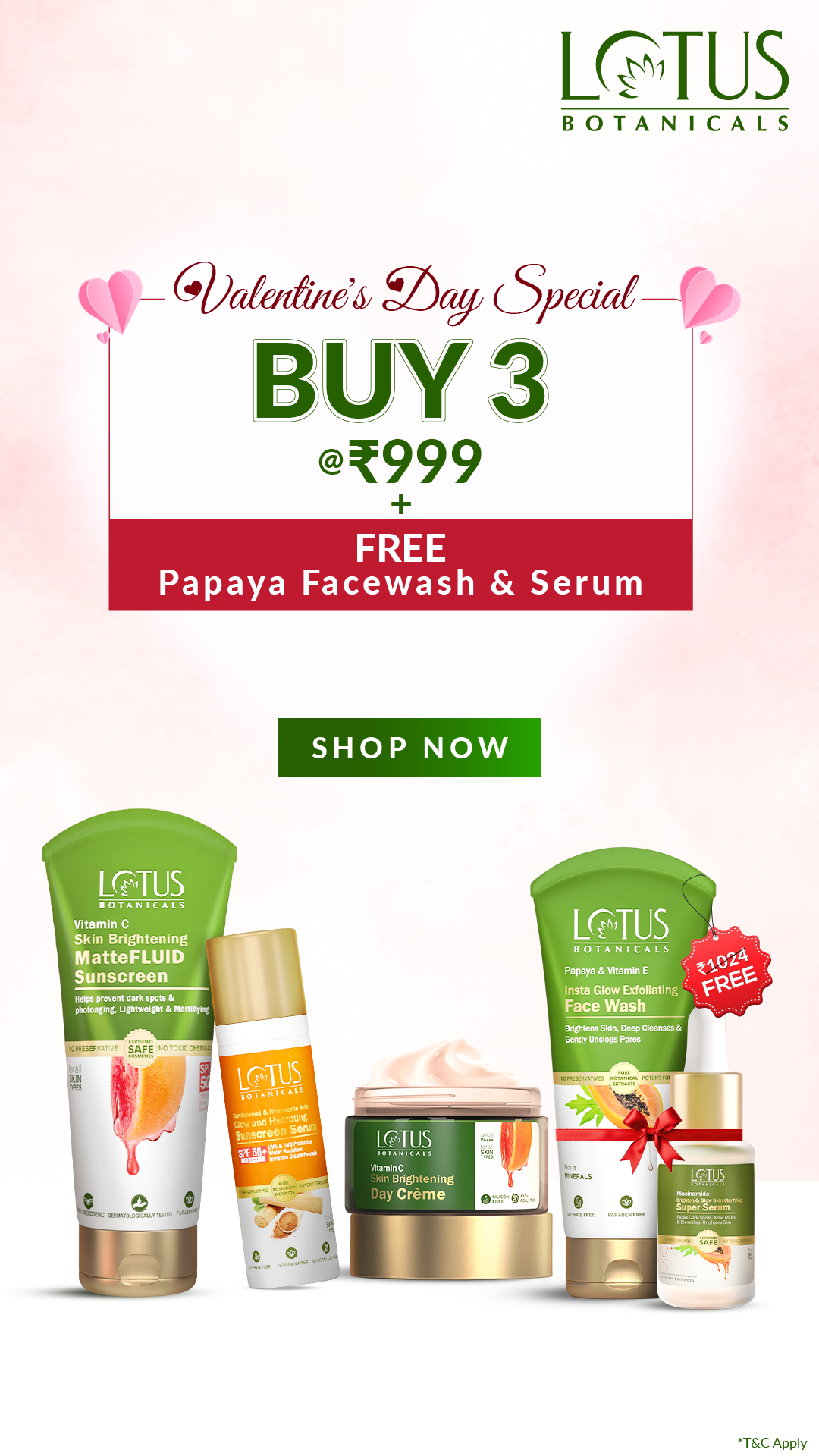 Lotus Botanicals Facebook ad