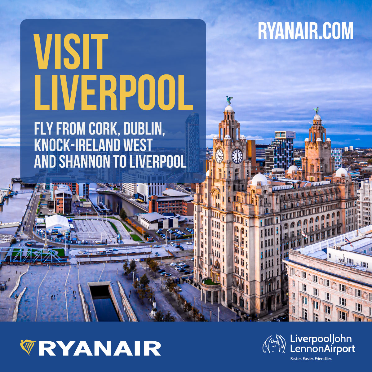 Liverpool John Lennon Airport Facebook ad