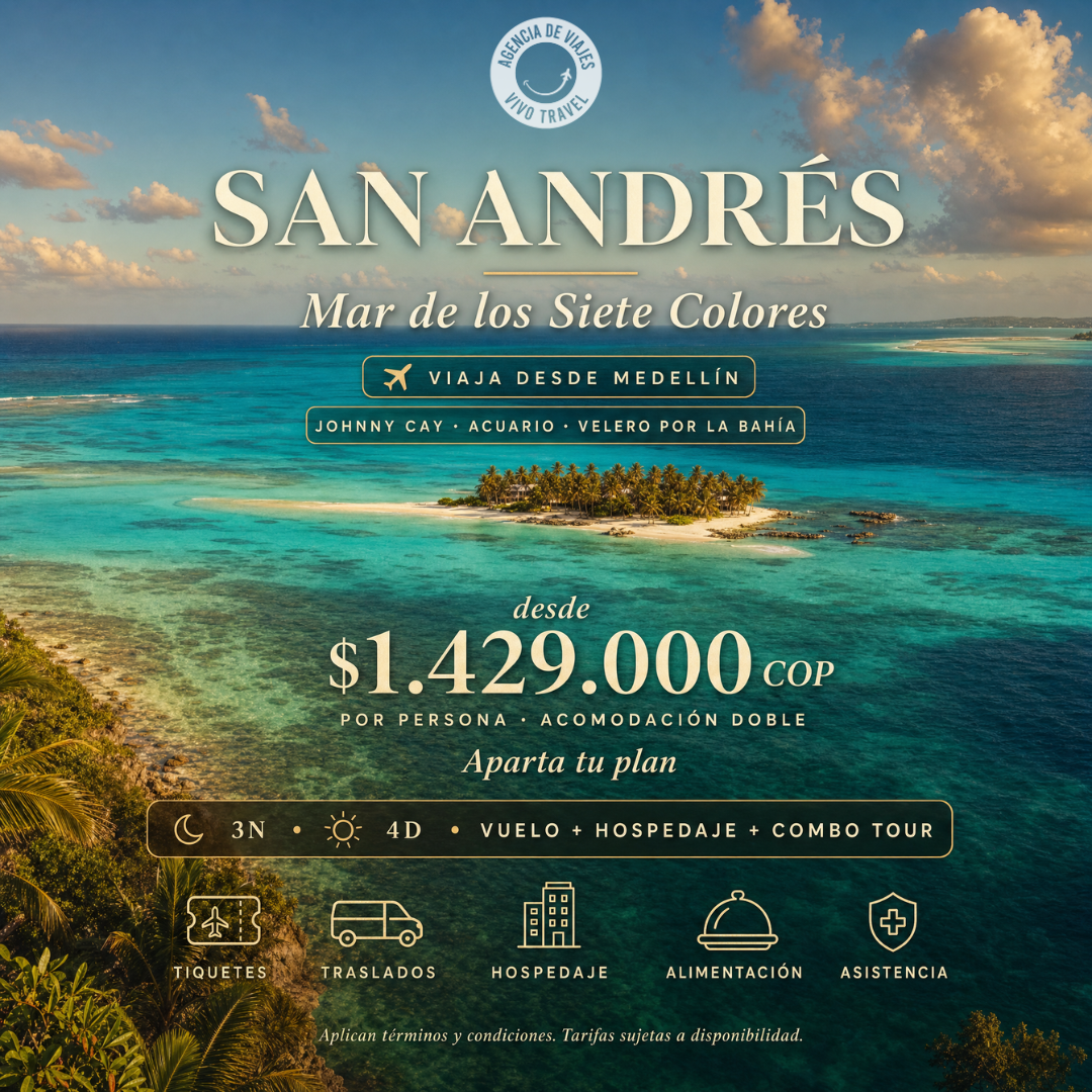 VIVO Travel Facebook ad: San Andrés es uno de esos viajes que cambian el calendario…