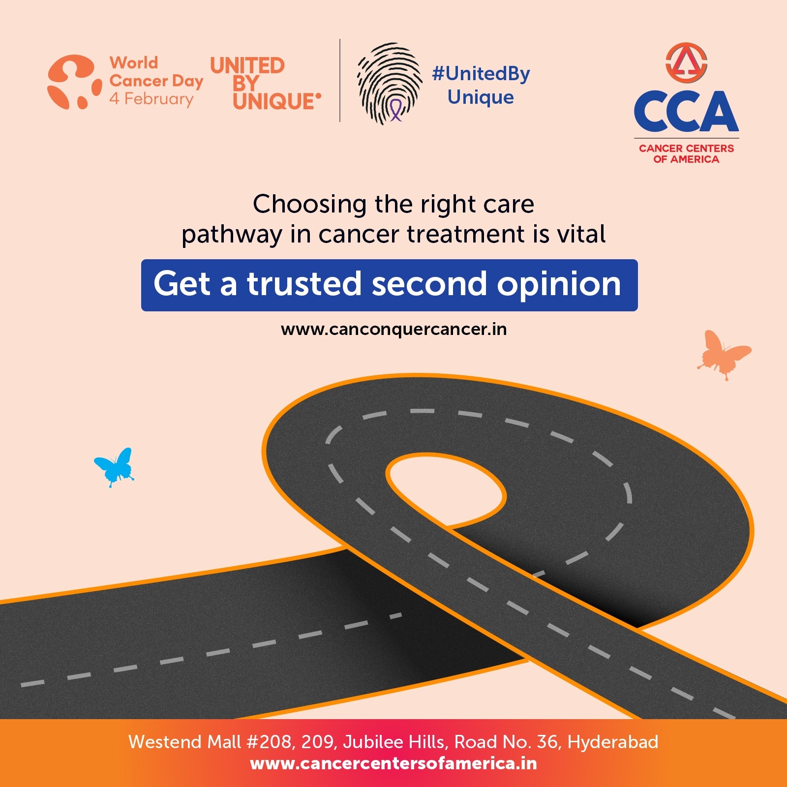 Cancer Centers of America Facebook ad: Expert Second Opinions from Cancer Centers of America