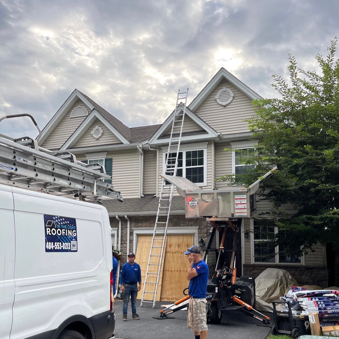 In The Light Roofing Facebook ad
