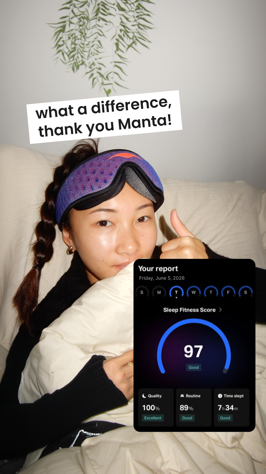Manta Sleep Facebook ad