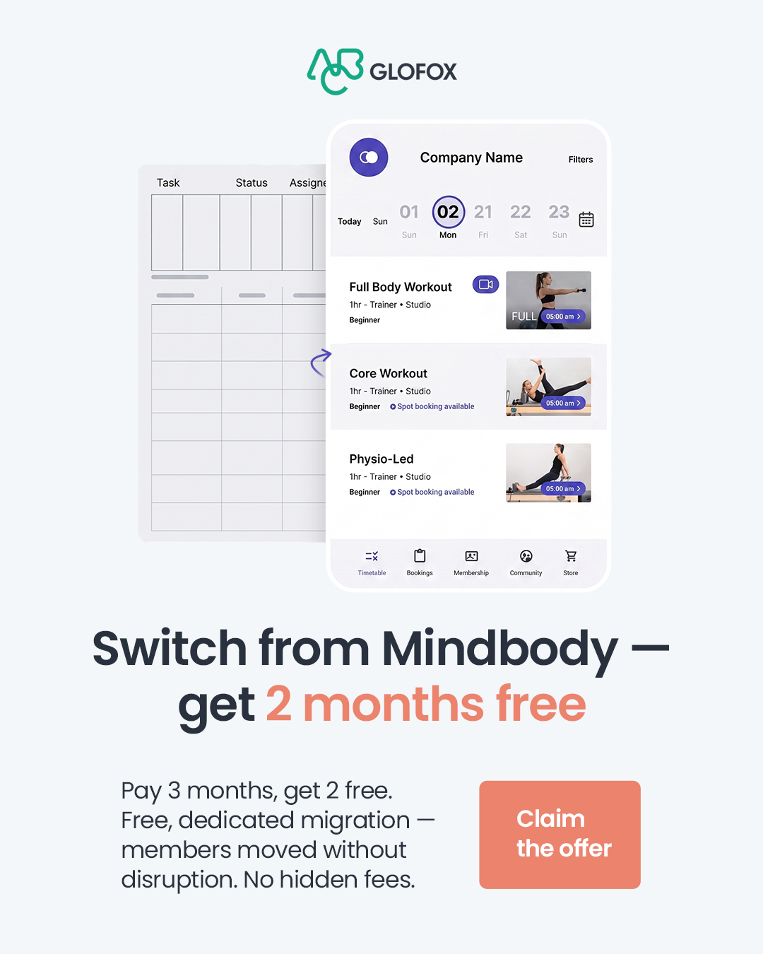 ABC Glofox Facebook ad from Aug 17, 2026