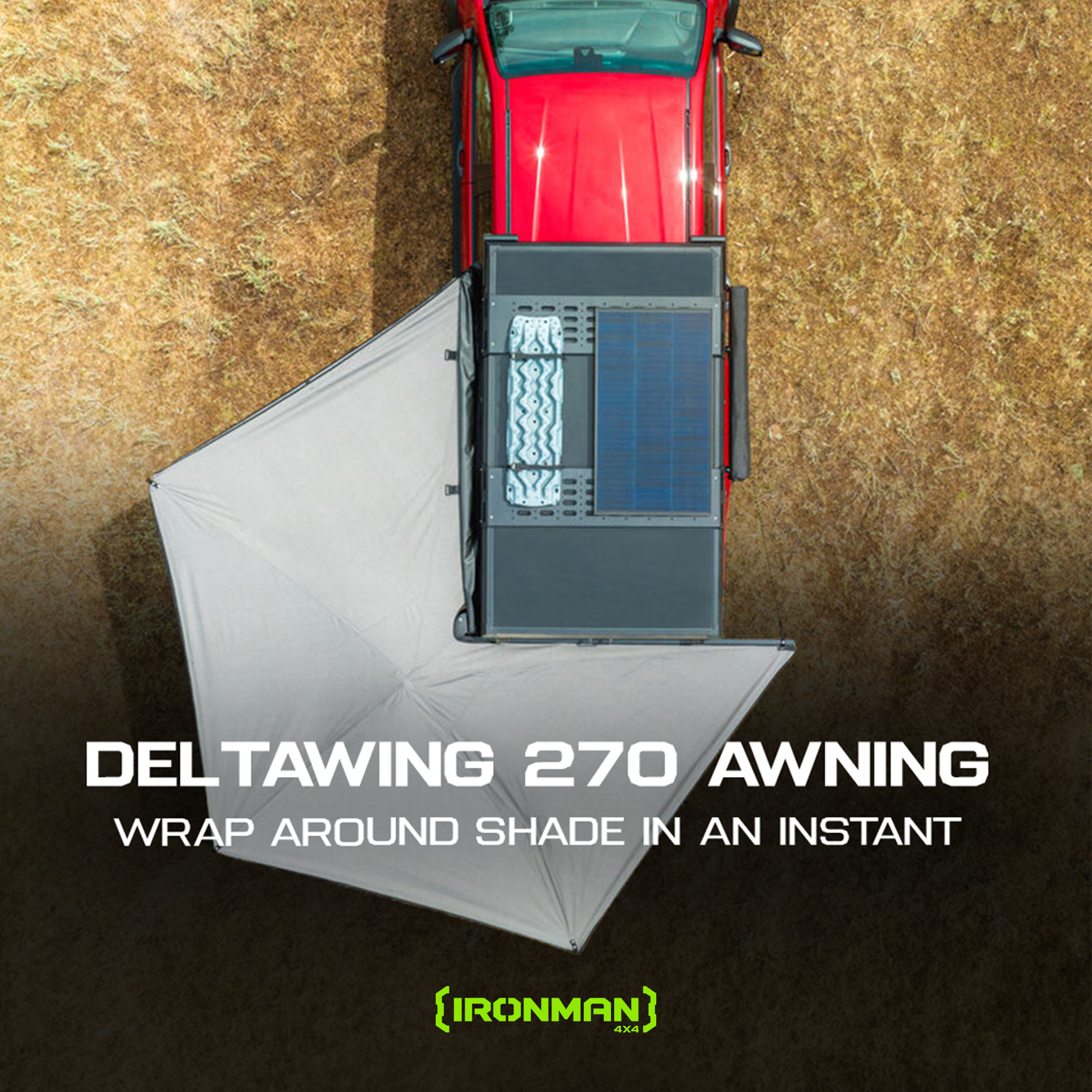 Ironman 4x4 Africa Facebook ad: Shade where you need it, adventure where you…