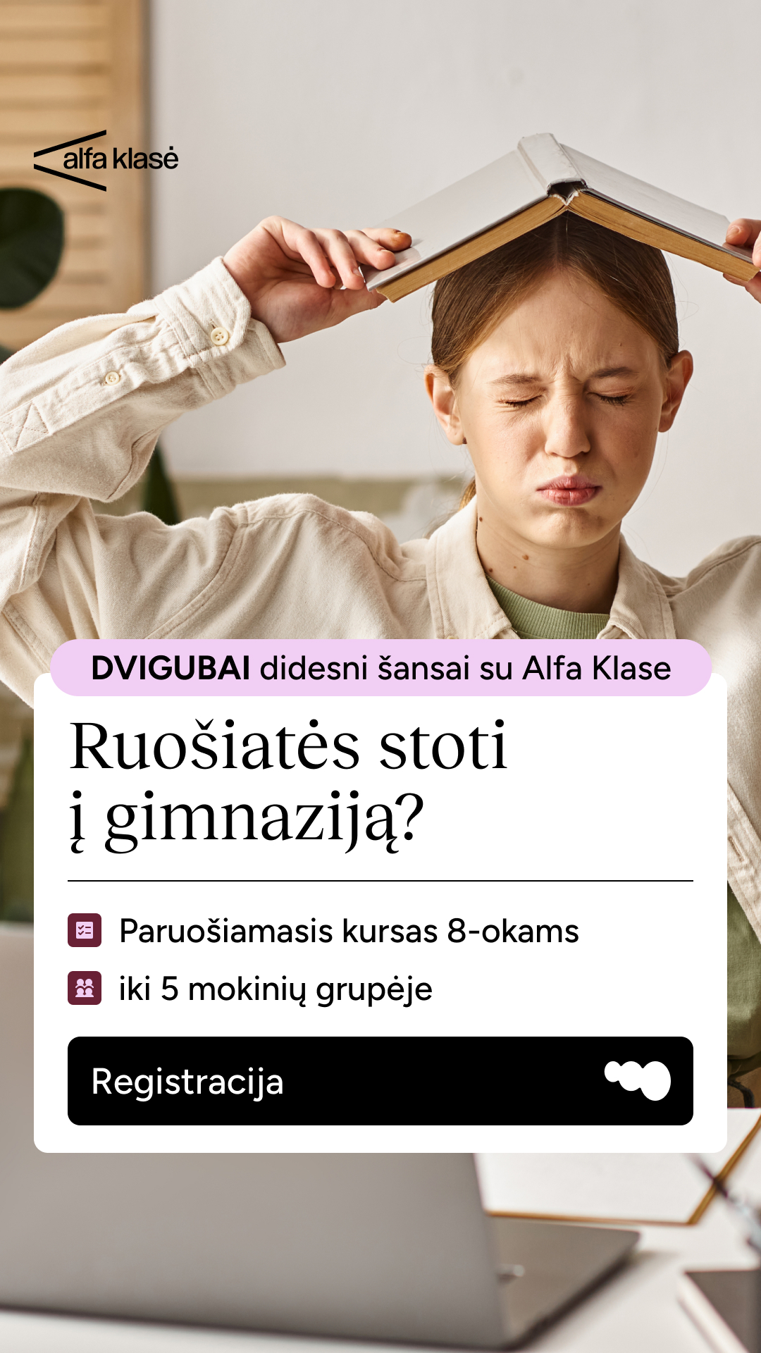 Alfa Klasė Facebook ad