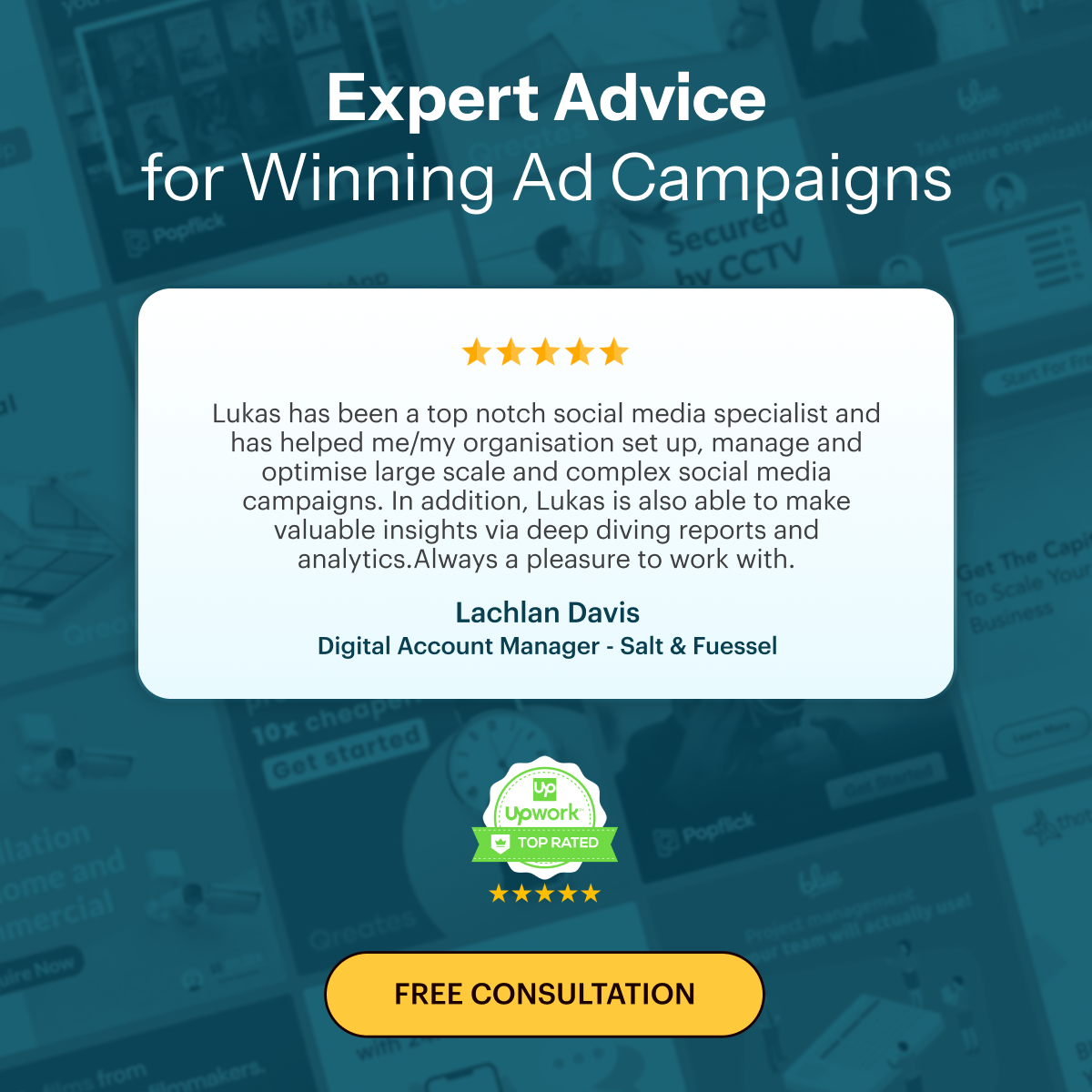Lukas Holschuh Advertising Consulting Facebook ad: Increase your ROAS
