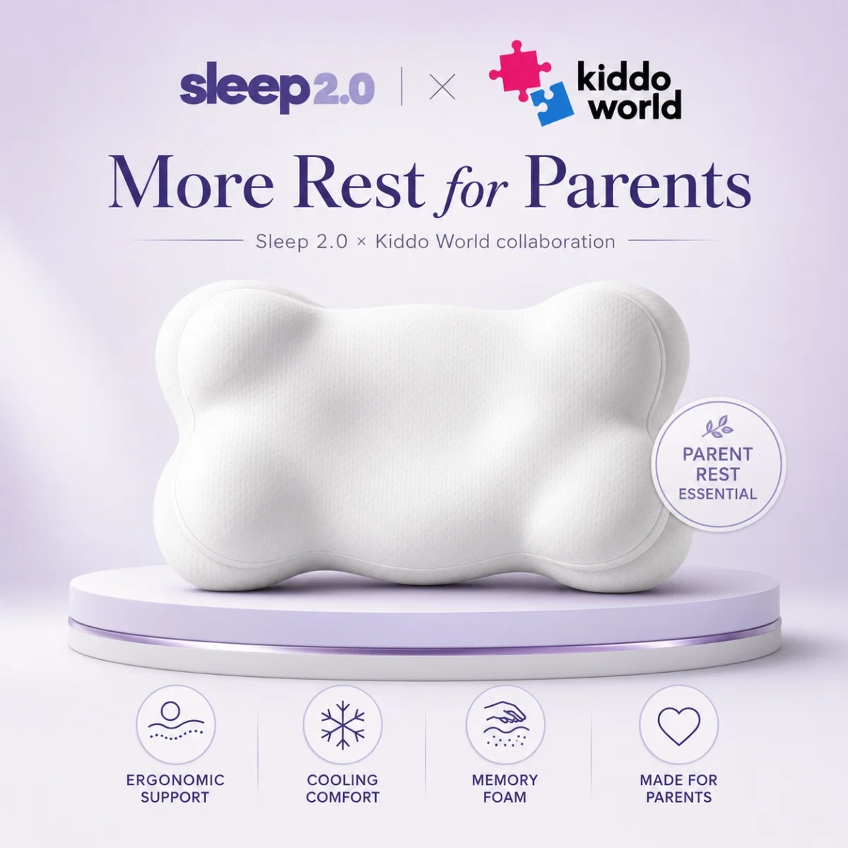 Kiddo world Facebook ad: Nasza pierwsza poduszka dla rodziców