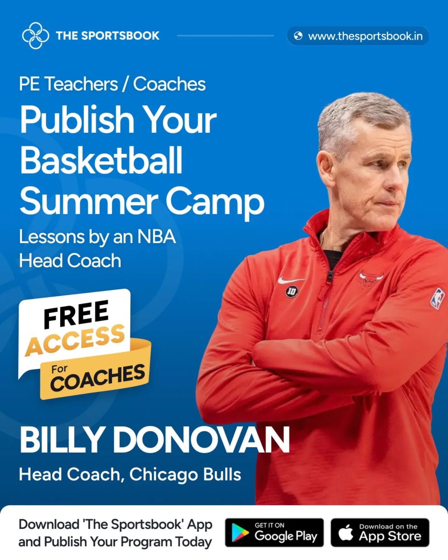 The Sportsbook Facebook ad: Basketball Coaches: Download the Sportsbook App and publish…